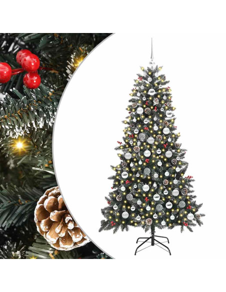 Albero di Natale artificiale con 300 LED Verde 99 x 99 x 180 cm
