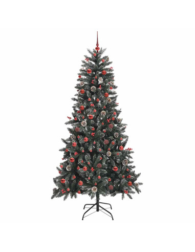 Albero di Natale artificiale con 300 LED Verde 210 cm