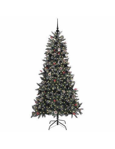 Albero di Natale artificiale con 300 LED Verde 210 cm