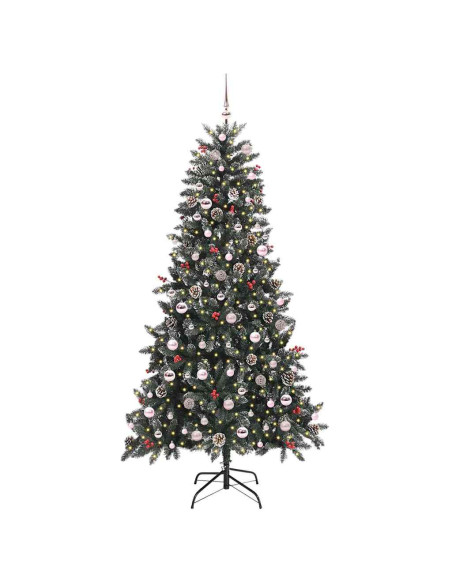 Albero di Natale artificiale con 300 LED Verde 210 cm