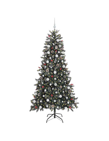 Albero di Natale artificiale con 300 LED Verde 210 cm