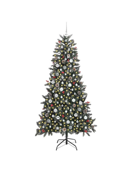 Albero di Natale artificiale con 300 LED Verde 210 cm