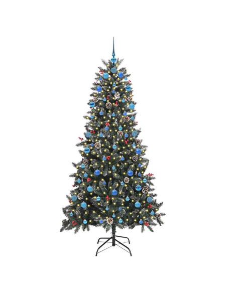 Albero di Natale artificiale con 300 LED Verde 210 cm