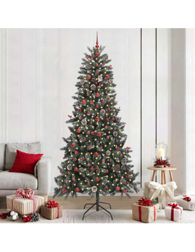 Albero di Natale artificiale con 300 LED Verde 240 cm