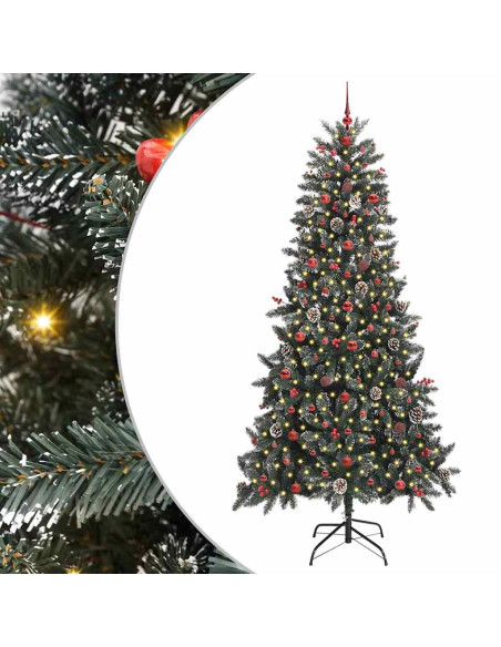 Albero di Natale artificiale con 300 LED Verde 240 cm