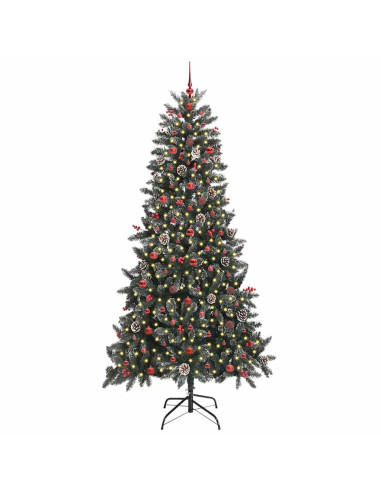 Albero di Natale artificiale con 300 LED Verde 240 cm