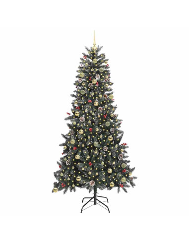 Albero di Natale artificiale con 300 LED Verde 240 cm
