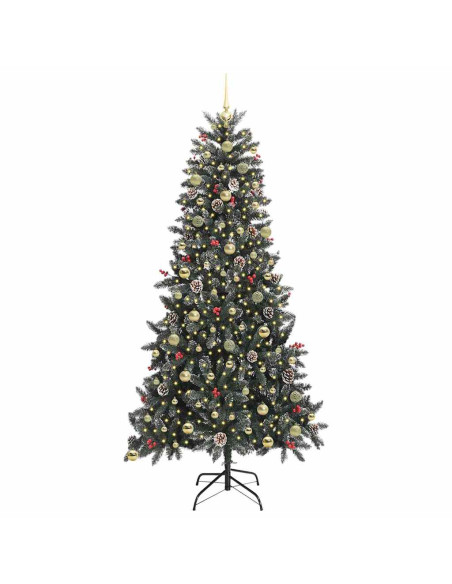Albero di Natale artificiale con 300 LED Verde 240 cm