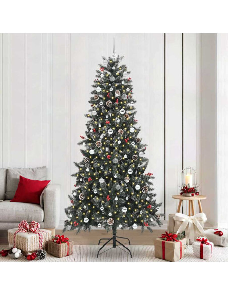 Albero di Natale artificiale con 300 LED Verde 240 cm