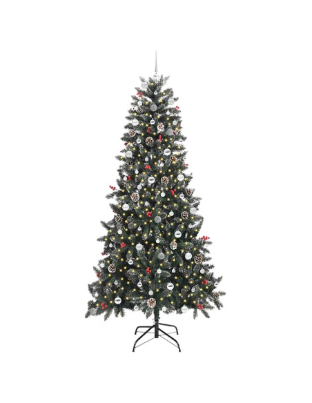 Albero di Natale artificiale con 300 LED Verde 240 cm