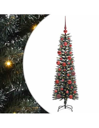 Albero di Natale artificiale con 150 LED Verde 43 x 43 x 150 cm