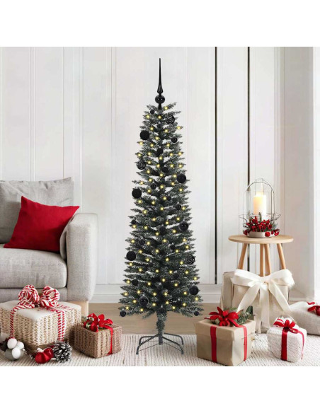 Albero di Natale artificiale con 150 LED Verde 43 x 43 x 150 cm