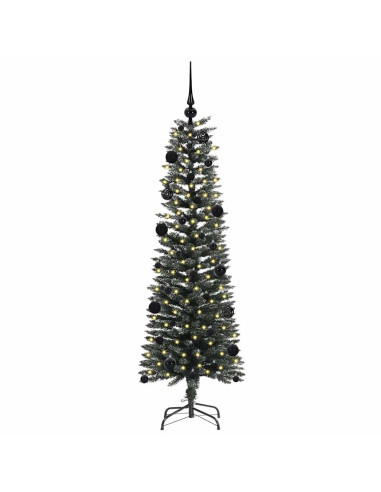 Albero di Natale artificiale con 150 LED Verde 43 x 43 x 150 cm