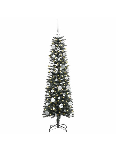 Albero di Natale artificiale con 150 LED Verde 43 x 43 x 150 cm