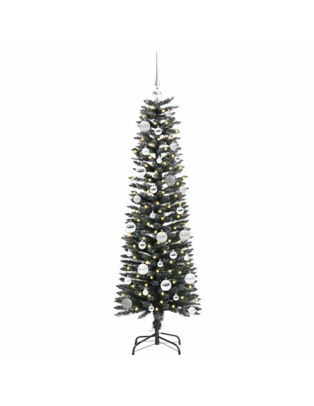 Albero di Natale artificiale con 150 LED Verde 43 x 43 x 150 cm