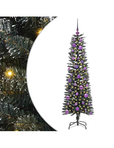 Albero di Natale artificiale con 150 LED Verde 43 x 43 x 150 cm