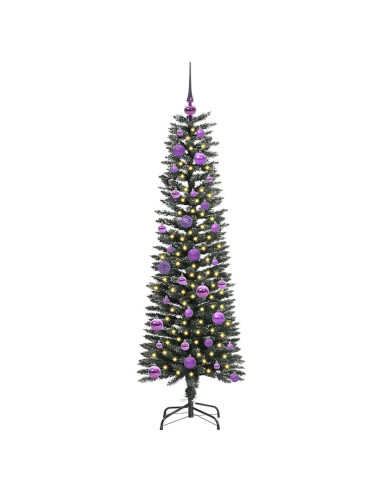 Albero di Natale artificiale con 150 LED Verde 43 x 43 x 150 cm