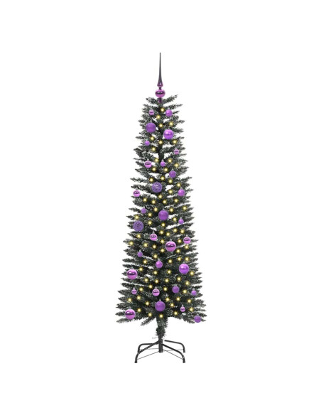 Albero di Natale artificiale con 150 LED Verde 43 x 43 x 150 cm