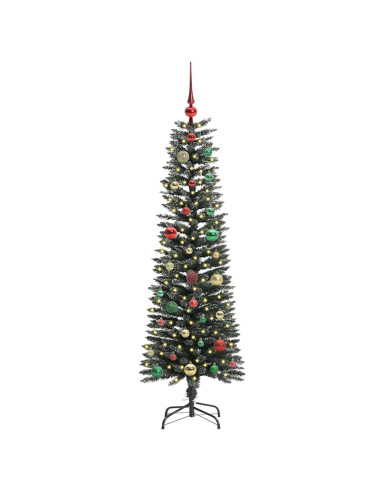 Albero di Natale artificiale con 150 LED Verde 43 x 43 x 150 cm