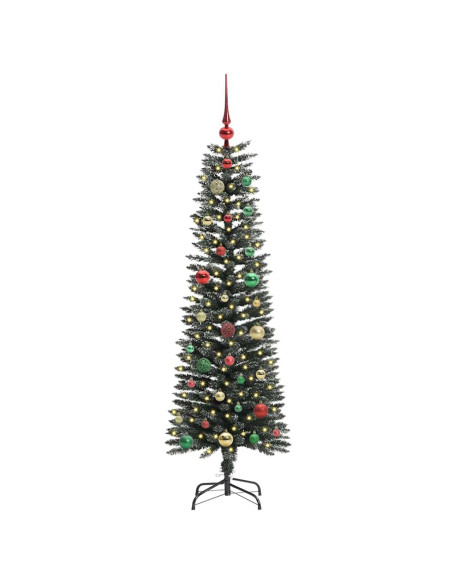 Albero di Natale artificiale con 150 LED Verde 43 x 43 x 150 cm