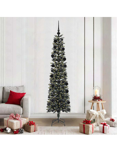 Albero di Natale artificiale con 300 LED Verde 58 x 58 x 210 cm
