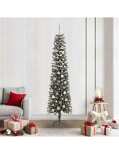Albero di Natale artificiale con 300 LED Verde 58 x 58 x 210 cm