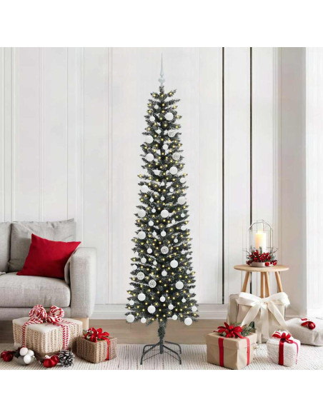 Albero di Natale artificiale con 300 LED Verde 58 x 58 x 210 cm