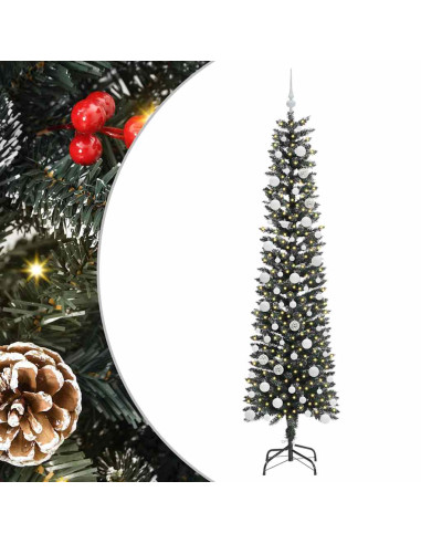 Albero di Natale artificiale con 300 LED Verde 58 x 58 x 210 cm