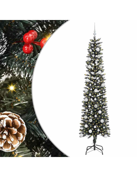Albero di Natale artificiale con 300 LED Verde 58 x 58 x 210 cm