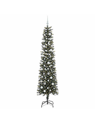 Albero di Natale artificiale con 300 LED Verde 58 x 58 x 210 cm