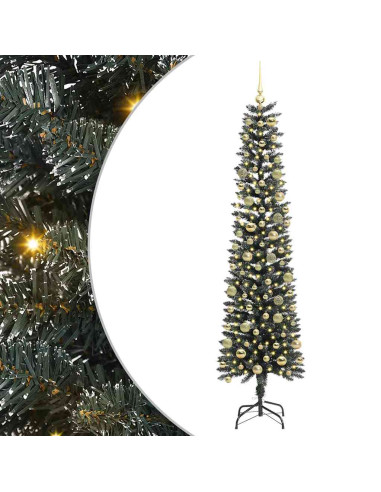 Albero di Natale artificiale con 300 LED Verde 210 cm