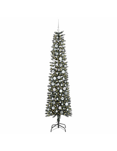 Albero di Natale artificiale con 300 LED Verde 58 x 58 x 210 cm