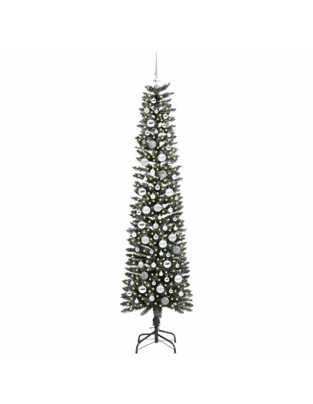 Albero di Natale artificiale con 300 LED Verde 210 cm