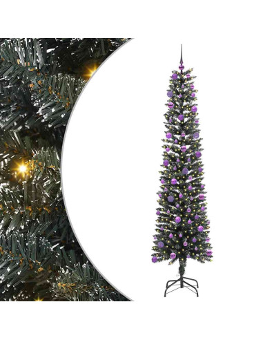 Albero di Natale artificiale con 300 LED Verde 58 x 58 x 210 cm