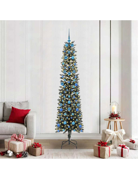 Albero di Natale artificiale con 300 LED Verde 58 x 58 x 210 cm