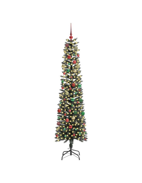 Albero di Natale artificiale con 300 LED Verde 58 x 58 x 210 cm