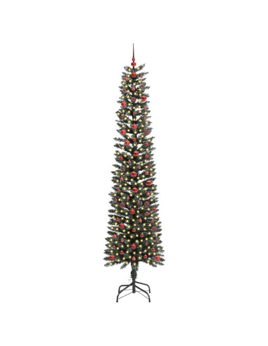 Albero di Natale artificiale con 300 LED Verde 240 cm