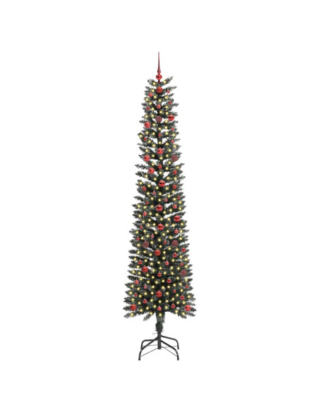 Albero di Natale artificiale con 300 LED Verde 58 x 58 x 240 cm