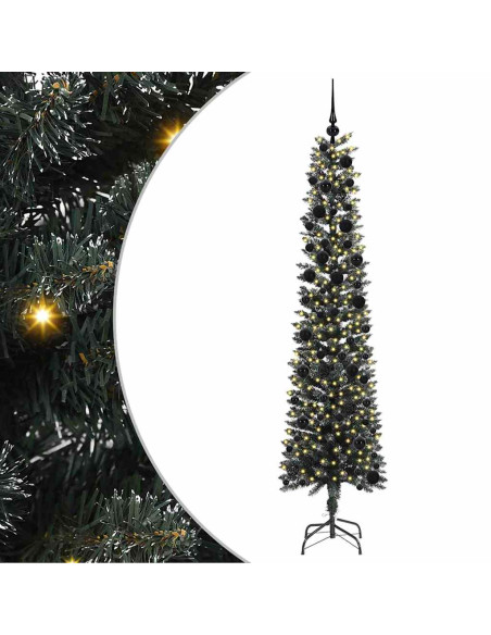 Albero di Natale artificiale con 300 LED Verde 58 x 58 x 240 cm