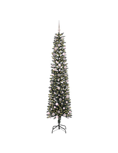 Albero di Natale artificiale con 300 LED Verde 58 x 58 x 240 cm