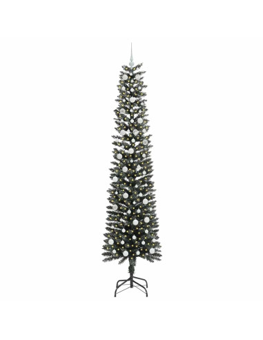 Albero di Natale artificiale con 300 LED Verde 58 x 58 x 240 cm