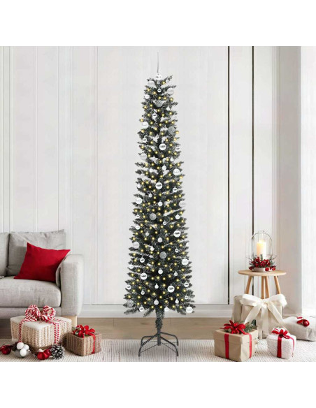Albero di Natale artificiale con 300 LED Verde 58 x 58 x 240 cm