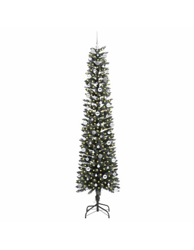 Albero di Natale artificiale con 300 LED Verde 58 x 58 x 240 cm