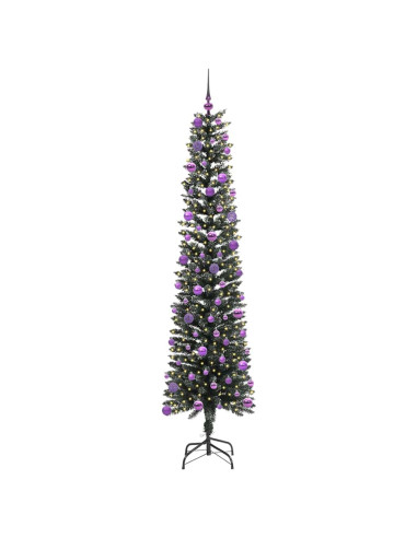 Albero di Natale artificiale con 300 LED Verde 58 x 58 x 240 cm