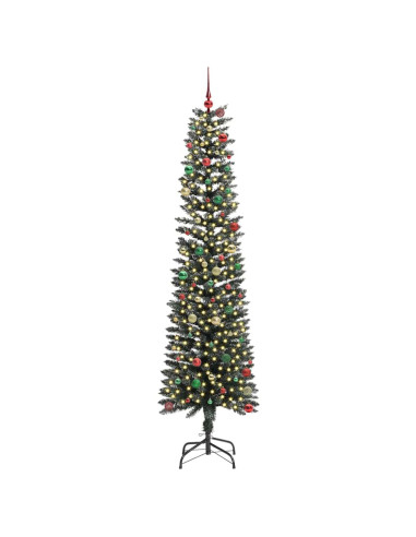 Albero di Natale artificiale con 300 LED Verde 58 x 58 x 240 cm