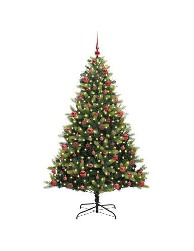 Albero di Natale Artificiale Adattabile 300 LED Verde 180 cm