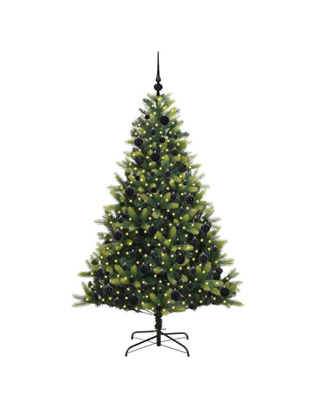 Albero di Natale Artificiale Pieghevole con 300 LED 180 cm