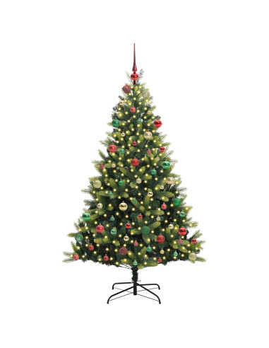 Albero di Natale artificiale a cerniera con 300 LED 180 cm