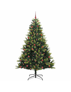 Albero di Natale artificiale a diaframma con 300 LED 210 cm 2