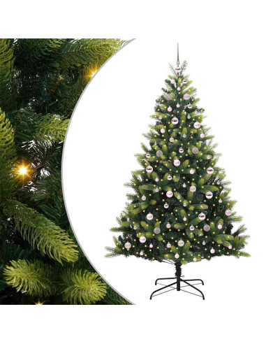 Albero di Natale artificiale a cerniera 300 LED Verde 210 cm